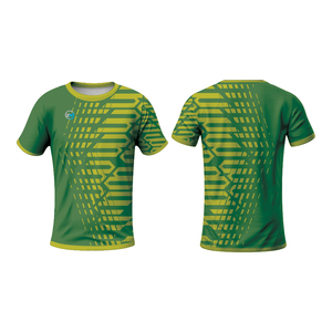 Custom Design Anti-Bacterial Short Sleeve Polyester Sportswear Fashion Sublimation Printed Tee Set - Product Image 1