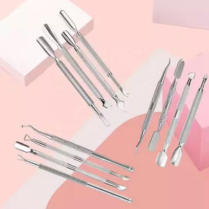 Pousse-cuticules professionnel en acier inoxydable réutilisable à double extrémité, léger, de forme carrée, pour manucure - Outil à ongles durable et propre - Product Image 6