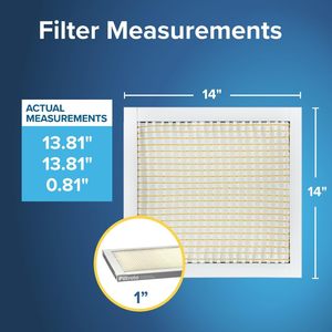 Filtrete 14x14x1 Filtro de Aire MERV 5, Filtros para Aire Acondicionado y Calefacción MPR 300 Basic Dust Defense, paquete de 6 - Product Image 2