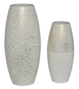 Modern Coastal Design Iron Tabletop <b>Vase</b> Size M IHA Brand Model IHAT253 Weddings Events Home Decor Wholesale Bulk Quantity - Product Image 3