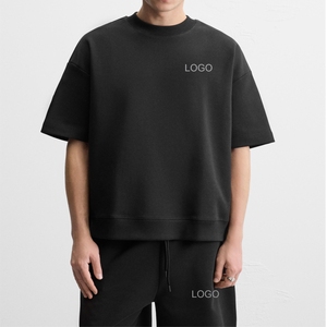 Ropa informal de verano, camiseta de dos piezas y pantalones cortos, traje personalizado, Conjunto de camiseta y pantalones cortos de 2 piezas con cordón de cintura alto - Product Image 1