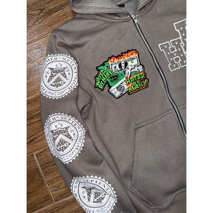 Sweat à capuche zippé de meilleure qualité pour hommes en hiver lourd 100% coton avec logo personnalisé respirant à séchage rapide décontracté - Product Image 3