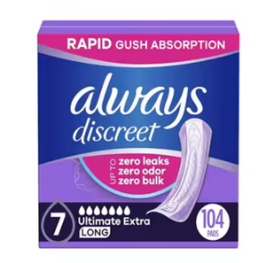 Venta al por Mayor de Toallas Sanitarias Discretas para Incontinencia en Adultos, de Algodón Transpirable, Sin Alas, Extra Absorbentes, Largas, Paquete de 104 Unidades - Product Image 6