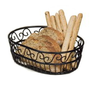 Handmade Iron Black Color Bread Basket Finest Quality Customized Shape Table Top Bread Basket For Hot Sale - Product Image 3