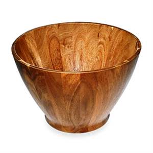 Cuenco de madera hecho a mano, cuenco de madera de acacia, plato de ensaladera más vendido, tamaño personalizado, hecho en La India - Product Image 3