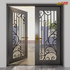 Explorez des portes en acier modernes de haute qualité, idéales pour les portes d'entrée des maisons, qui allient une esthétique intemporelle à une protection supérieure - Product Image 2