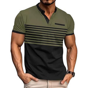 Camiseta con logotipo personalizado para hombre, Camiseta lisa de algodón peinado, camisa básica con solapas para hombre, manga corta, hecha por Dress Sports - Product Image 1
