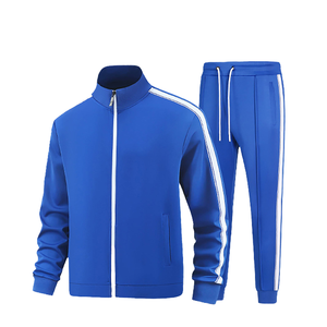 Nouveauté Ensemble de survêtement d'entraînement deux pièces Automne Ensemble de survêtement de sport décontracté à fermeture éclair intégrale pour hommes - Product Image 3