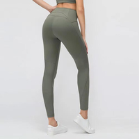 Conjunto de Yoga de Cintura Alta para Mujer, Tallas Grandes, Color Sólido, Reversible, con Bandas de Resistencia Integradas, Leggings de Corte Ajustado con Elasticidad en Cuatro Direcciones