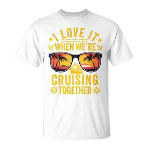 Croisière en famille Ensemble, nous adorons ça T-shirt polo personnalisable pour des moments mémorables - Product Image 1