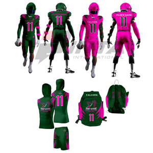 Uniforme de fútbol americano para adultos hecho profesional Uniforme de fútbol americano de material duradero - Product Image 1