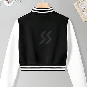 Femmes légères Crop Top Letterman Veste Matériau durable Confortable Crop Top Letterman Veste - Product Image 2