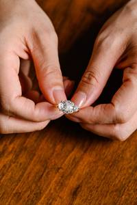 Bague en or massif 14K en forme de poire cultivée en laboratoire, promesse de fiançailles classique, cadeau d'anniversaire, bijoux fins, fêtes en argent - Product Image 5