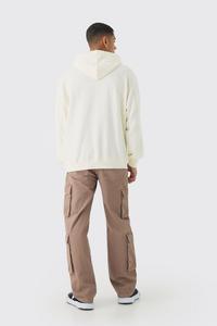 Custom Oversized Washed Flame Horse Print Hoodie for Men Cotton Blended Hoodies Men's Hoodies Basics Latest Design Factory Price - Product Image 2