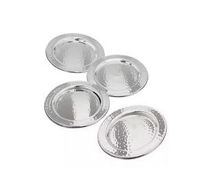 Wholesaler Metal Round <b>Silver</b> Drink Serving <b>Coaster</b> for Home and Hotel Table Top Tea and Coffee Serving <b>Coasters</b> - Product Image 1