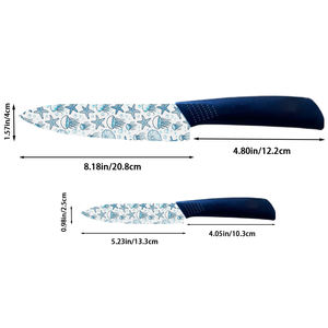 Juego de Cuchillos de Cocina Profesional de Cerámica Superafilada, 5 Piezas, Diseño Ambidiestro, Apto para Lavavajillas, Rápido, Precio de Fábrica - Product Image 2