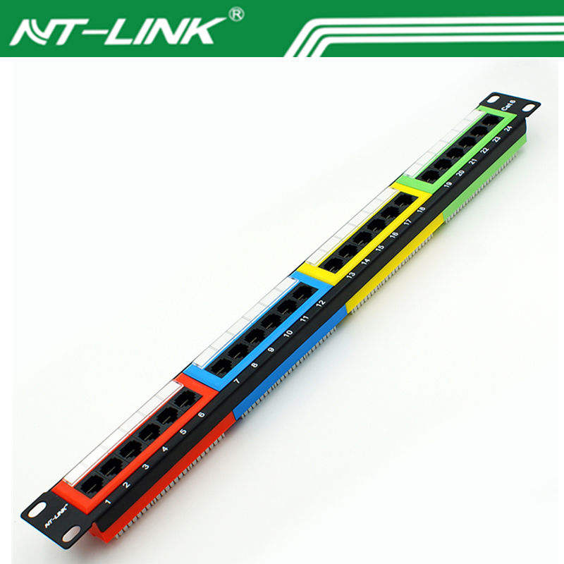 NETLINK Colorful CAT6 24 Port Patch Panel - Reliable Connectivity