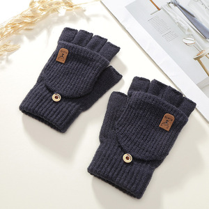 Guantes de Punto Cálidos con Dedos Completos, Guantes sin Dedos para Adultos, para Deportes de Invierno al Aire Libre, Ciclismo - Product Image 5