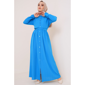Nueva temporada mujer invierno ropa islámica Abaya vestido Kaftan túnica Dubai musulmán islámico moda turco hecho vestidos islámicos - Product Image 1