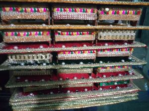 Boda Thaal para regalos Mehndi 2025 cesta bandeja hecha en casa más vendida cesta de decoración Mehndi servicio OEM personalizado - Product Image 3