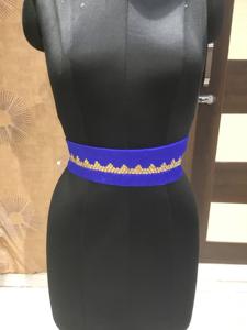 Ceinture de fête caftan de qualité supérieure femmes et filles ceintures de travail manuel en soie brute pure 40 pouces - Product Image 5