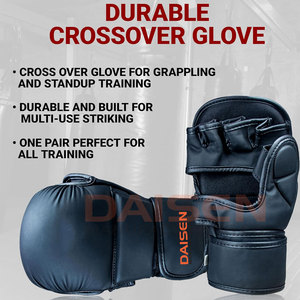 Guantes de entrenamiento de MMA de alta calidad hechos en Pakistán, cómodos guantes de cuero para entrenamiento de MMA unisex - Product Image 2