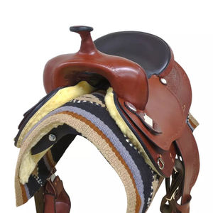Sillín de caballo occidental de cuero genuino recién llegado para cuerdas y entrenamiento, precio al por mayor, sillín de caballo inglés para venta en línea - Product Image 3