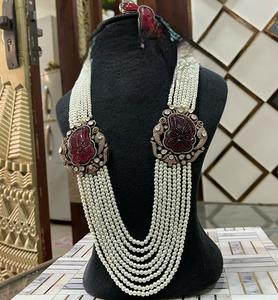 ชุดสร้อยคอพร้อมต่างหูประดับด้วยหินคันดันชุบทองคุณภาพพรีเมียม ดีไซน์ทันสมัย เหมาะสำหรับงานแต่งงาน สำหรับผู้หญิง - Product Image 2