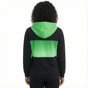 Sudaderas con Capucha Color Block para Mujer, Sudaderas con Botones Henley, Bolsillo Tipo Canguro con Cordón, Manga Larga, Casual, para Todas las Temporadas - Product Image 3