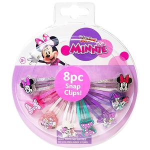 OEM/ODM Customizable Mickey Minnie Mouse Hair Accessories 6pc Sweet <b>Snap</b> Charm <b>Clips</b> Made Ribbon Fabric Direct Factory Carton - Product Image 1