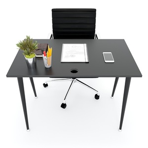 100x60x75cm HBCO001 Conical Leg Assembly Computer Desk with Metal Surface Easy Assembly for Optimal Comfort and Functionality - Product Image 2