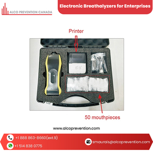 Advanced Technology Top Quality Handheld Professional Breathalyzer Cobra 600 with <b>Wireless</b> <b>Printer</b> for Bulk Purchase From Canada - Product Image 4
