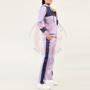 Pakistan Manufacturer Winter Casual Women Tracksuits 100% Cotton Solid Color 2-Piece Long Set Eco-Friendly Breathable - Product Image 4