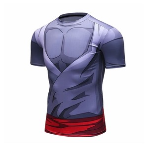 Custom Logo Compression <b>T</b>-<b>Shirt</b> <b>Men</b> Cotton/Bamboo Fiber <b>Summer</b> Rash Guard Gym Fitness Muscle Fit Sublimated Short Sleeve - Product Image 1