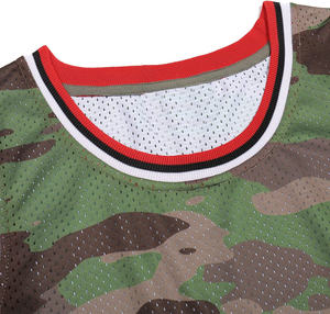 Camisetas de baloncesto de camuflaje sublimadas de tela de secado rápido duraderas de alto rendimiento con opciones de números de nombre personalizado para deportes de verano - Product Image 4