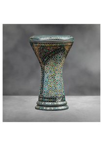 Authentique Gawharet El Fan Peacock Islamic Sombaty Darbuka 23cm Pearl Doumbek - Product Image 6