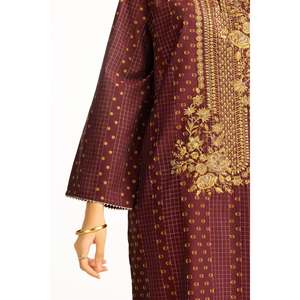 ชุดสูท 3 ชิ้น IUSTKSD-910 ผ้าซาตินแจ็คการ์ดปักลายพรีเมียม พร้อมรายละเอียดสุดหรู - Product Image 2