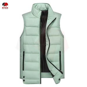 Gilet matelassé élégant pour homme, logo personnalisé, OEM ODM, léger, respirant, sans manches, pour la saison hivernale - Product Image 6