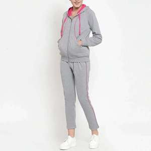 Conjunto Deportivo Casual de Algodón para Mujer, Sudadera con Capucha y Pantalones Jogger, Estampado, Dos Piezas, Ropa Deportiva, Ropa de Estar por Casa, Venta al Por Mayor - Product Image 4