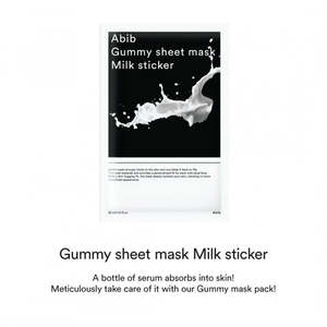 Microfiber Cream Hydration Face <strong>Mask</strong> OEM Recommended for Absorbing Dull and Tired Skin Gummy Milk Sticker Abib <strong>Sheet</strong> <strong>Mask</strong> - Product Image 2