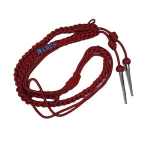 Aiguillette Hecho en Viscosa Con Dos Puntas De Viscosa Oro Aiguillette Cordón De Hombro Uniforme De Oficial - Product Image 1