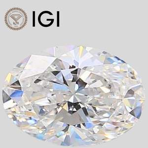 เพชรแล็บทรงรี 1 กะรัต E VVS1 VVS2 VS1 VS2 ทรงรี - Product Image 1