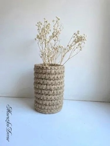 Top Selling <b>Round</b> Jute Storage <b>Basket</b> Kitchen Plain Pattern Ecofriendly Reusable Multipurpose Natural Fiber Organizer Wholesale - Product Image 2