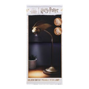 Lampe de bureau USB fantaisie Harry Potter, Lumière LED Snitch d'Or, Corps en Bronze, Design Moderne, Couleurs de Abat-jour Bleu, Noir, Rose, Blanc - Product Image 3