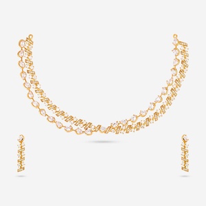 Zircon Necklace 187612 Elegant <b>Wedding</b> <b>Accessory</b> with Dazzling Zircon Stones - Product Image 1