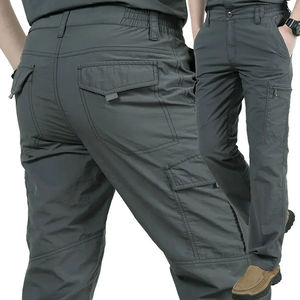 Pantalones Cargo informales rectos de peso medio para hombre, tela de lona lavada transpirable, precio al por mayor de alta calidad, recién llegado - Product Image 2