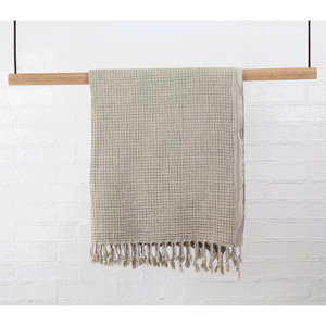 Peshtemal Hammam Serviette De Bain Mousseline Coton Gaufré 100x180cm 450gr Été Absorbant Fabriqué en Turquie Couleur Corail - Product Image 3