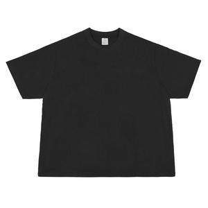 T-shirts pour hommes en coton 100% personnalisés OEM, col roulé, respirant, coupe classique, imprimé, écologique, manches courtes d'été - Product Image 6