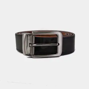 Fashion Leather Belts Customized Printed Logo Genuine Leather Dress Belts For Men