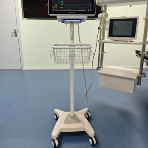 Monitor tanda vital troli portabel monitor aluminium berdiri troli untuk perangkat pemantauan tanda vital - Product Image 1